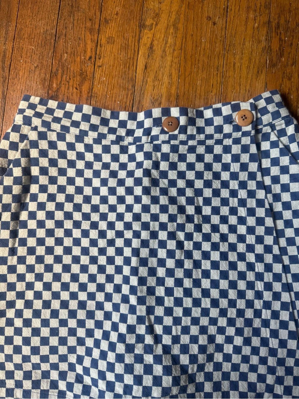 Ilana Kohn Blue & White Checkerboard Skort - Picture 2 of 5
